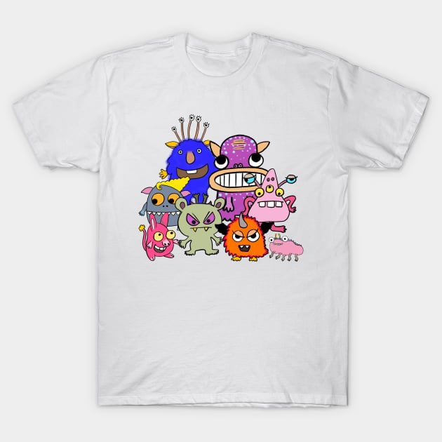 Monster Rangers T-Shirt by IdinDesignShop